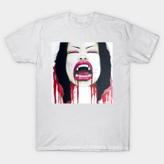 J Horror Zombie girl T-Shirt by Ravenglow